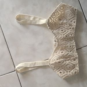 Zara crochet  top large